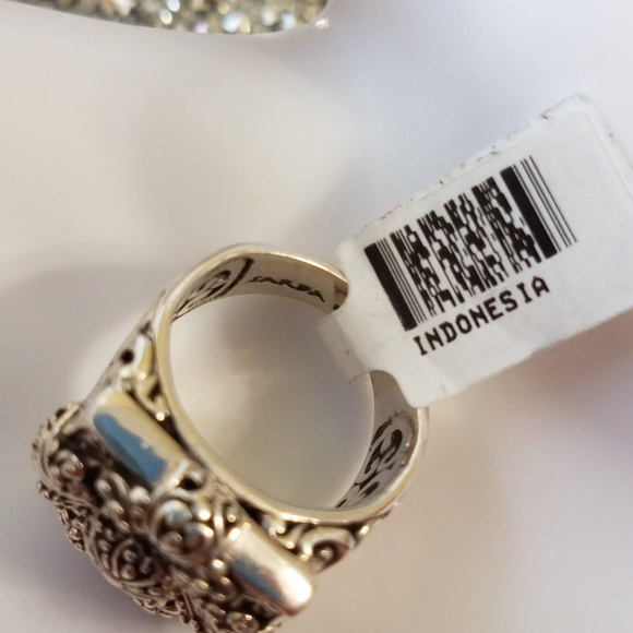 SARDA Sterling Silver Floral Ring NWT JTV 11g - Picture 5 of 7